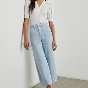 Rails Getty Crop Wide Leg Light wash denim jeans